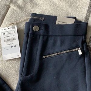 Zara High-Waist Navy Legging Pant